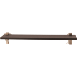 Core Products Lavant Black Oak Slim Shelf with L Shape Bracket 60cm - Size: 15 x 60 x 1.6cm - Wilko - thumbnail 4