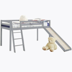Home Detail Newark Single Grey Wooden Mid Sleeper with Slide - Wilko - thumbnail 3