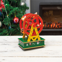 St Helens Multicolour Wooden Ferris Wheel Music Box - Size: 10 x 13 x 19cm - Wilko - thumbnail 7