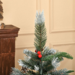 Everglow Snow Dipped Green Artificial Christmas Tree with Foldable Feet 4ft - Wilko - thumbnail 4