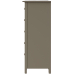 FWStyle Palma 5 Drawer Grey Ready Assembled Chest of Drawers - Wilko - thumbnail 6