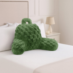 Velosso Olive Chunky Popcorn Back Pillow 65 x 55cm - Size: 65 x 55 x 1cm - Wilko - thumbnail 3