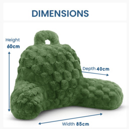 Velosso Olive Chunky Popcorn Back Pillow 65 x 55cm - Size: 65 x 55 x 1cm - Wilko - thumbnail 6