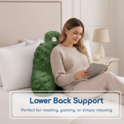 Velosso Olive Chunky Popcorn Back Pillow 65 x 55cm - Size: 65 x 55 x 1cm - Wilko - thumbnail 4