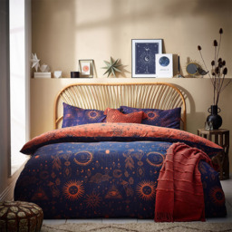 furn. Constellation Celestial Single Bronze and Navy Duvet Set - Multi - Wilko - thumbnail 5