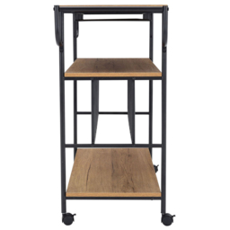 Living and Home 4 Tiers Rolling Serving Bar Cart - Size: 85 x 107 x 41cm - Wilko - thumbnail 5