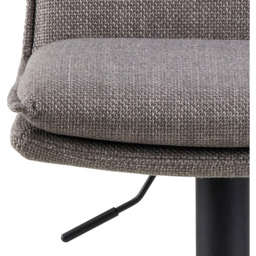 Florence Flynn Light Grey and Brown Swivel Bar Stool - Furniture To Go - Wilko - thumbnail 7