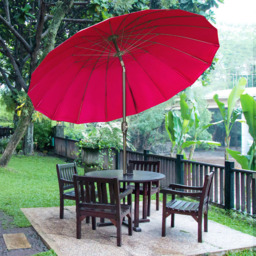 Outsunny Wine Red Crank and Tilt Parasol 2.5m - Size: 3m - Wilko - thumbnail 3