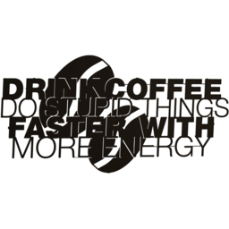 Decortie Black Metal Coffee For More Energy Wall Art - Size: 41.5 x 83 x 1.25cm - Wilko