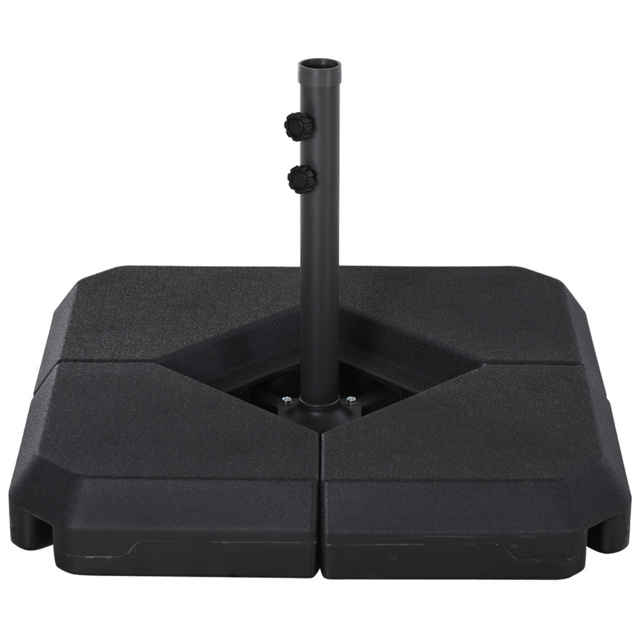 Outsunny 4PCs Parasol Base Black - Size: 50 x 80 x 80cm - Wilko - image 1