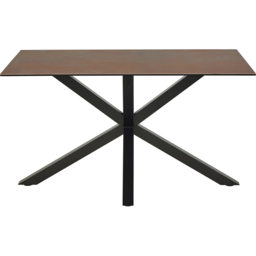 Florence Heaven 4 Seater Ceramic Top Dining Table Set Rusty Brown and Beige - Rusty Brown/Beige - Wilko - thumbnail 5