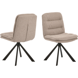 Florence Heaven 4 Seater Ceramic Top Dining Table Set Rusty Brown and Beige - Rusty Brown/Beige - Wilko - thumbnail 4