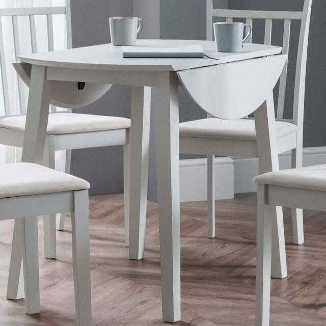 Julian Bowen Coast 4 Seater Dropleaf Dining Table Grey - Wilko - image 1