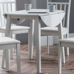Julian Bowen Coast 4 Seater Dropleaf Dining Table Grey - Wilko - thumbnail 1