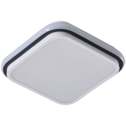 Living and Home Black and White LED Ceiling Light with 3 Colour Temperatures - Size: 5.5 x 25.5 x 25.5cm - Black + White - Wilko - thumbnail 3