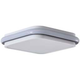 Living and Home Black and White LED Ceiling Light with 3 Colour Temperatures - Size: 5.5 x 25.5 x 25.5cm - Black + White - Wilko - thumbnail 1