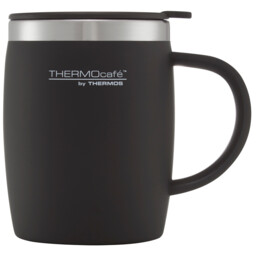 Thermocafe Desk Mug 450Ml - Black - Size: 9 x 12 x 24 cm - Thermos - Wilko
