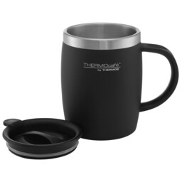 Thermocafe Desk Mug 450Ml - Black - Size: 9 x 12 x 24 cm - Thermos - Wilko - thumbnail 3
