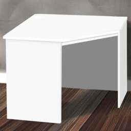 R White Cabinets Corner Computer Desk White - Size: 72.8 x 94 x 54cm - Wilko