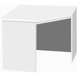 R White Cabinets Corner Computer Desk White - Size: 72.8 x 94 x 54cm - Wilko - thumbnail 3