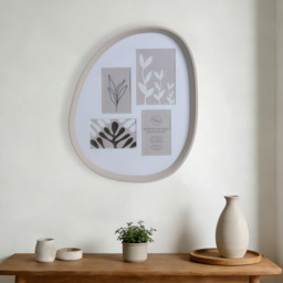 Sandstone Look Organic 4 Aperture Photo Frame Neutral - Wilko - thumbnail 6