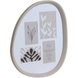 Sandstone Look Organic 4 Aperture Photo Frame Neutral - Wilko - thumbnail 4