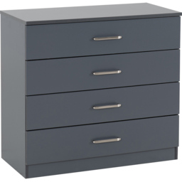 Seconique Dakota 3 Door Wardrobe Dark Grey Bedroom Furniture Set - Size: 175 x 110 x 48cm - Wilko - thumbnail 5
