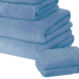 Rapport Home So Soft Blue Cotton Face Cloth - Size: 0.1 x 30 x 30cm - Wilko - thumbnail 4