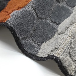 Velosso Hex Stripe Orange Bath Mat Set - Wilko - thumbnail 5