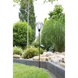 Luxform Solar Powered LED Diamond Metal Wire Stake Light - Size: 11 x 11 x 85cm - Multi - Wilko - thumbnail 3