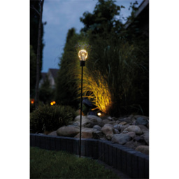 Luxform Solar Powered LED Diamond Metal Wire Stake Light - Size: 11 x 11 x 85cm - Multi - Wilko - thumbnail 4