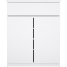 Florence 2 Door Single Drawer White High Gloss Sideboard - Size: 40 x 80.4 x 100.4cm - Furniture to Go - Wilko - thumbnail 4