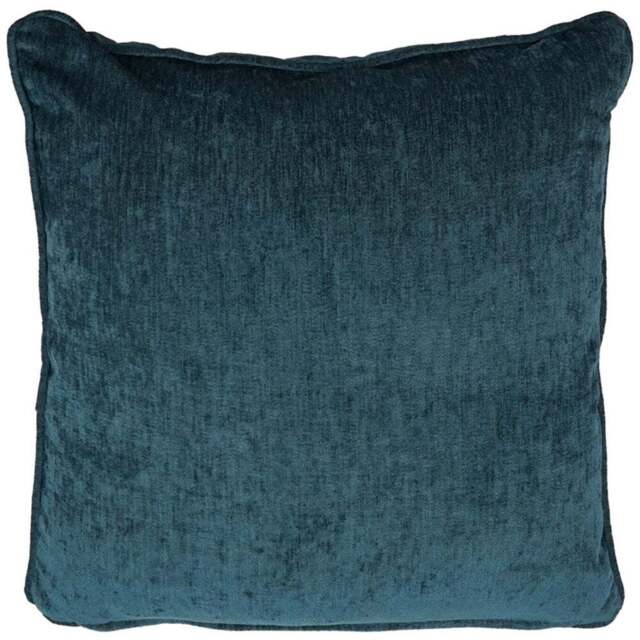 Divante Teal Chenille Cushion 45 x 45cm - Wilko