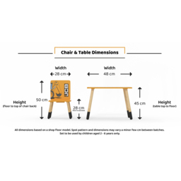 Kidsaw JCB 2 Seater Yellow Table and Chairs - Wilko - thumbnail 6