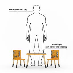Kidsaw JCB 2 Seater Yellow Table and Chairs - Wilko - thumbnail 5