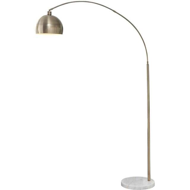Furniturebox Adelaide Gold Standing Lamp - Size: 35 x 110 x 198cm - Wilko - image 1