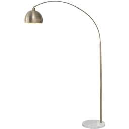 Furniturebox Adelaide Gold Standing Lamp - Size: 35 x 110 x 198cm - Wilko - thumbnail 1