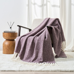 Cloud Touch Aisling Faux Mohair Fringed Thistle Throw 127 x 170cm - Size: 127 x 170 x 0.5cm - Wilko - thumbnail 4