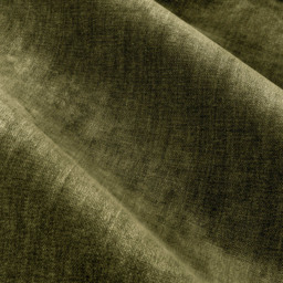 Yard Heavy Olive Chenille Velvet Pencil Pleat Curtains 168 x 229cm - Size: W 168 x D 229cm - Green - Wilko - thumbnail 4