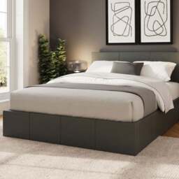 GFW Small Double Grey End Lift Ottoman Bed - Wilko - thumbnail 1