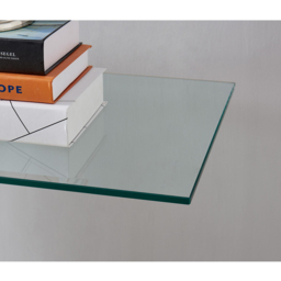 Furniturebox Tavalo Gold Glass and Metal Console Table - Size: 120 x 40 x 120cm - Wilko - thumbnail 3