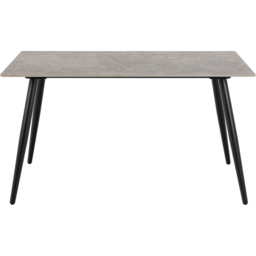 Florence 4 Seater Grey and Black Wicklow Rectangular Dining Table - Multi - Furniture To Go - Wilko - thumbnail 4