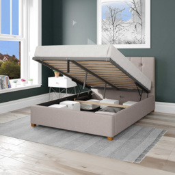 Aspire Hepburn Super King Off White Eire Linen Ottoman Bed - Aspire Beds - Wilko - thumbnail 3