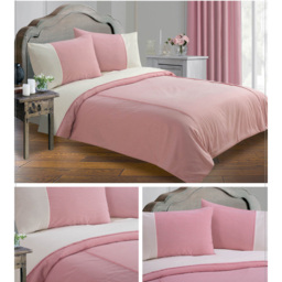 Sweet Dreams Lincoln Single Red Stripes Duvet Set - Wilko - thumbnail 7