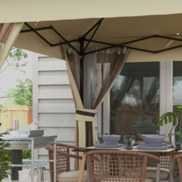 Outsunny 3 x 3m Khaki Solar LED Pop Up Gazebo - Green - Wilko - thumbnail 4
