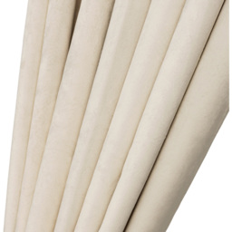 Alan Symonds Cream Cascading Diamante Studs Velvet Blackout Ring Top Eyelet Curtains 117 x 183cm - Size: W 117 x D 183cm - Wilko - thumbnail 4