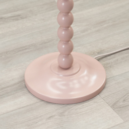 ValueLights Bobbins Blue Scallop Shade Rose Pink LED Floor Lamp - Size: 144 x 39 x 39cm - Wilko - thumbnail 4