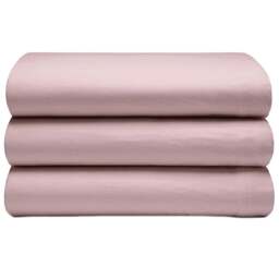 Serene Single Powder Pink Brushed Cotton Flat Bed Sheet - Wilko - thumbnail 1