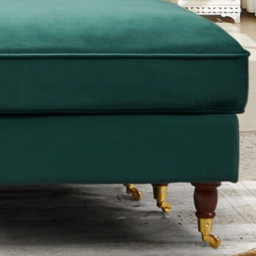 Woodbury 3 Seater Green Velvet Reversible Corner Sofa - Artemis Home - Wilko - thumbnail 4