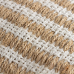 Yard Organik Natural Stripe Woven Cushion - Size: 45 x 45 cm - Cream - Yard Living - Wilko - thumbnail 6